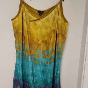 Nine West Multi color spaghetti string dress